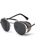 Retro Steampunk Sunglasses Round Designer