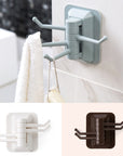 Storage Holders Racks Strong Adhesive Wash Cloth Clip Rotatable Home Improvement Bath Room Kitchen Supplies Storage Towel Rack