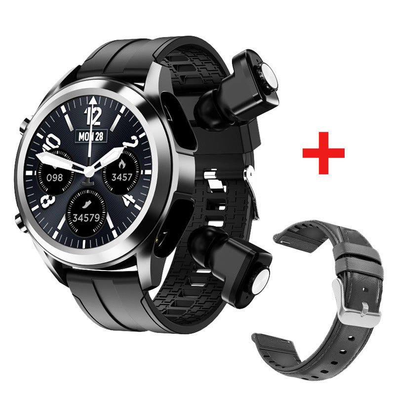 
  
  T10 Headset Sports Bracelet 2-In-1 Heart Rate Monitoring Bluetooth Call Music Smart Watch
  
