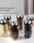 Rotating Cruet Condiment Seasoning Jars Set for Spices Pepper Sprays Bottles Salt Shakers Holder Kitchen Storage Rack Organizer