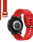 Suitable for Samsung Galaxy Watch Active2 Solid Color Silicone Strap 20/22mm Universal Strap