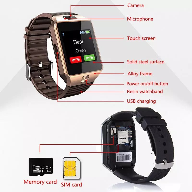 
  
  DZ09 Smart Watch Bluetooth Children's Phone Watch Touch Screen Card Multi-Language Smart Wearable Call Upgrade
  
