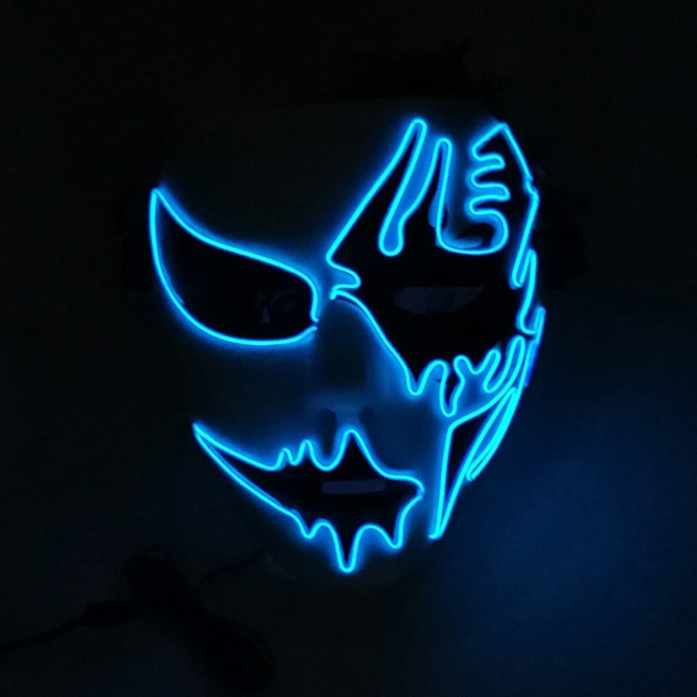 
  
  Halloween Knipperende Masker Met LED Licht Creatieve Decoratie Voor Party Halloween Street Dance Verjaardagsfeestje Carnaval Cosplay Pub
  
