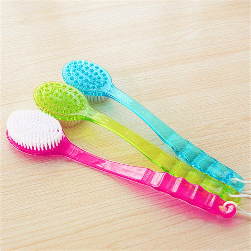 
  
  Bath Brush Back Body Bath Shower Sponge Scrubber Brushes With Handle Exfoliating Scrub Skin Massager Exfoliation Bathroom Brush
  
