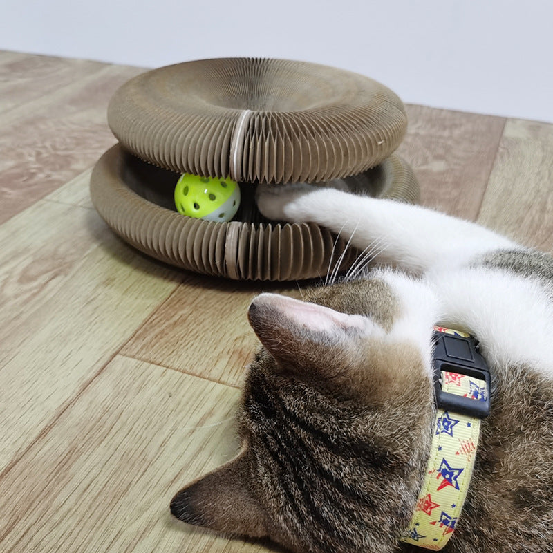 
  
  Cat Scratching Board Organ Cat Toy Cat Scratching Board With Bell Cat Grinding Claw Cat Climbing Frame Scratching Board
  
