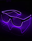 Voice control EL Wire LED Glasses Glowing Party Supplies Lighting Novelty Gift Bright Light Festival Party Glow Sunglasses