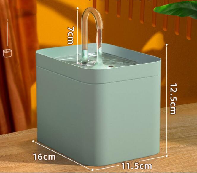 
  
  Cat Water Fountain Auto Filter USB Electric Mute Cat Drinker Bowl 1.5L Recirculate Filtring Drinker for Cats
  
