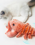 USB Pet Cat Toys  Floppy Lobster Interactive Cat Toy