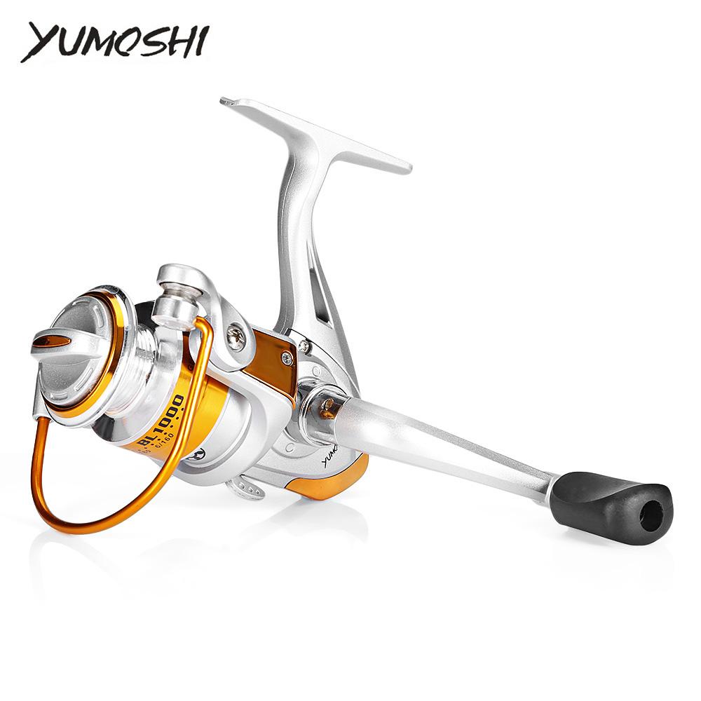 
  
  YUMOSHI 12BB 5.5:1 Lightweight Metal Spinning Fishing Reel
  
