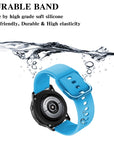 Suitable for Samsung Galaxy Watch Active2 Solid Color Silicone Strap 20/22mm Universal Strap