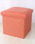 Simple Fabric Storage Storage Stool Folding Shoe Bench Footstool Can Sit With Lid Storage Box Stool 30*30*30cm/40*25*25cm