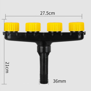 Multi-Head Spraying Porous Spray Head Watering Vegetable Garden Watering Water Pipe Spray Water Sprinkler Sprayer Nozzle