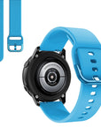 Suitable for Samsung Galaxy Watch Active2 Solid Color Silicone Strap 20/22mm Universal Strap