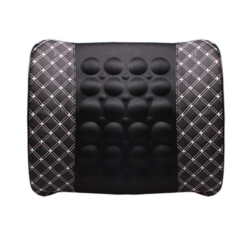 
  
  Car Lumbar Support Pillow 12V Electric Massage Auto Seat Back Relaxation Office Chair Waist Lumbar Support Cotton Cushion Pillow
  
