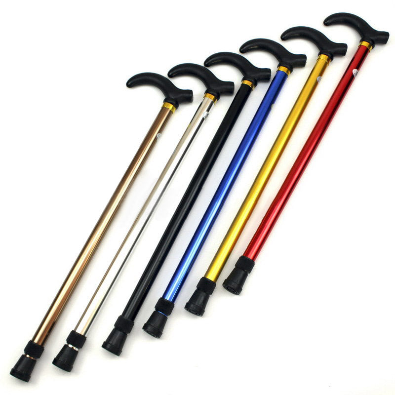 
  
  Aluminum Alloy Telescopic Crutch, Two Section Telescopic Crutch, Anti Slip Elderly Walking Stick, Mountain Climbing Stick
  
