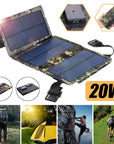 20W Solar Foldable Bag 8W 5V Usb Outdoor Mobile Phone Portable Solar Charger Charging Board