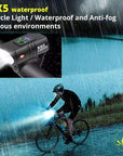 Rechargeable bicycle cycling night light USB light T6 light Strong flashlight Mountain bike front and rear light accessories