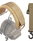 Outdoor Tactical Headphone Cover MOLLE Headwear Extended Edition Battle Earphone Cover Comfortable and Breathable