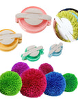 4 Sizes Wool ball Maker Knitted Tools Yarn Pompon Wool Plush Ball Set Fluff Ball Weaver Wool Ball Production Tools Pompoms