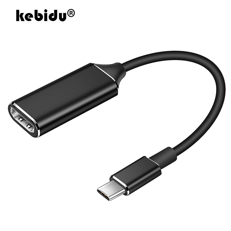 
  
  kebidu USB C to HDMI Adapter 4K 30Hz Cable Type C HDMI for MacBook Samsung Galaxy S10 Huawei Mate P20 Pro USB-C HDMI Adapter
  
