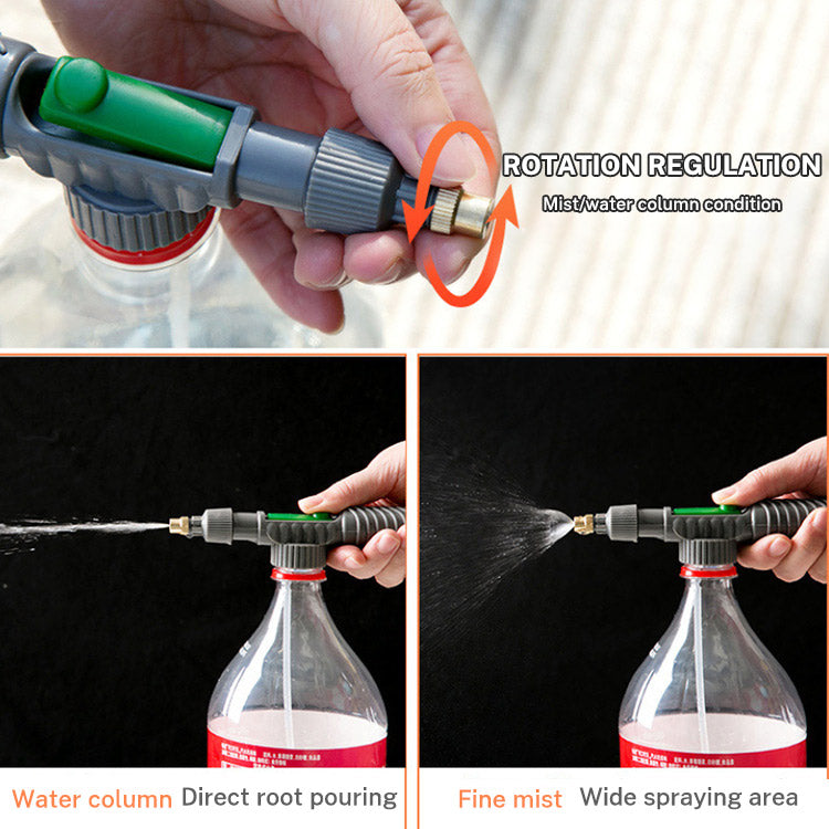 
  
  Adjustable Beverage Bottle Spray Watering Nozzle Watering Can Pressure Atomizing Nozzle Gardening Tools
  
