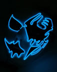 Halloween Knipperende Masker Met LED Licht Creatieve Decoratie Voor Party Halloween Street Dance Verjaardagsfeestje Carnaval Cosplay Pub