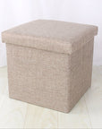 Simple Fabric Storage Storage Stool Folding Shoe Bench Footstool Can Sit With Lid Storage Box Stool 30*30*30cm/40*25*25cm