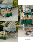 Detachable and foldable large capacity garden folding stool Fishing stool Garden tools folding stool