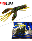 AFISHLURE 4pcs/lot  AR-14 hammer Crab clamp Shrimp 80mm 5.5g claw Bait artificial lure sauce green bait Swimbait Fake