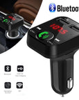 B2 Car MP3 Bluetooth Hands-Free Car Player FM Transmitter Car Charger Receiver