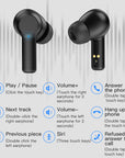 W20 New Bluetooth Headset TWS In-Ear Touch Motion Noise-Cancelling True Wireless Headset