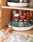 360° Rotating Storage Rack Multifunctional Seasoning Organizer Shelf Oilproof Non-slip Kitchen supplies Holder For Home