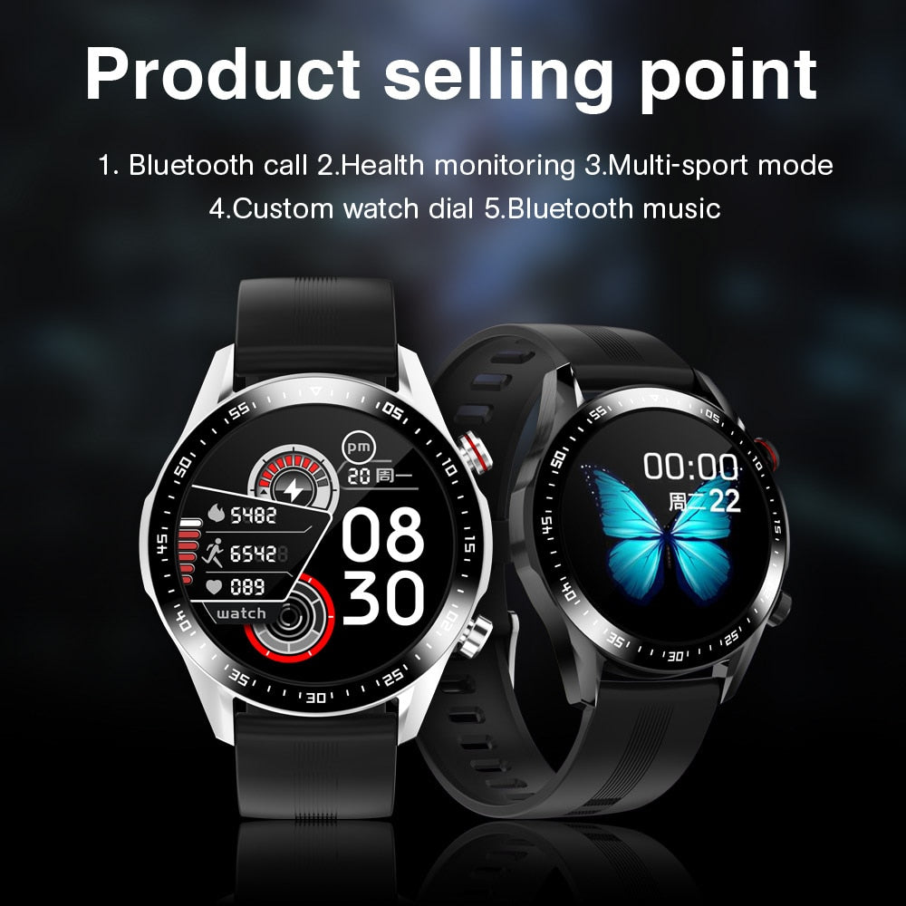 
  
  E1-2 Smart Watch Men Bluetooth Call Custom Dial Full Touch Screen Waterproof Smartwatch For Android IOS Sports Fitness Tracker
  
