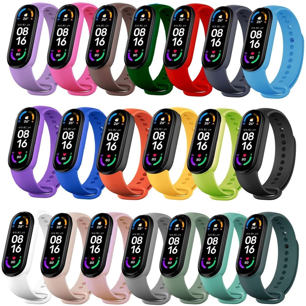 
  
  Strap for Xiaomi Mi Band 7 6 5 4 3 Sport Bracelet Watch Silicone Wrist Strap For Xiaomi Mi Band 7 3 4 5 bracelet Mi Band 7 Strap
  
