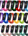 Strap for Xiaomi Mi Band 7 6 5 4 3 Sport Bracelet Watch Silicone Wrist Strap For Xiaomi Mi Band 7 3 4 5 bracelet Mi Band 7 Strap