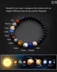 Universe Solar System Bracelet Women Natural Stone Eight Planets Bracelet Men Best Friends Gift For Him Gift For Her MY8