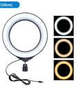 PULUZ 4.7 inch USB 3 Modes Dimmable LED Ring Vlogging Photography Video Lights