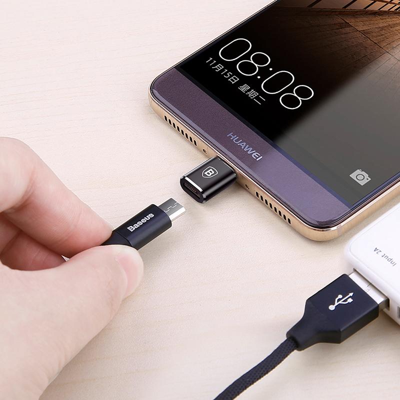 
  
  Baseus Micro USB Type C OTG Adapter Type-c Male to Micro USB Female Charger Plug Adapter Converter Micro USB to USB-C Adapter
  
