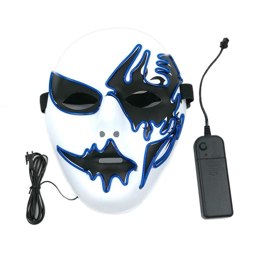 
  
  Halloween Knipperende Masker Met LED Licht Creatieve Decoratie Voor Party Halloween Street Dance Verjaardagsfeestje Carnaval Cosplay Pub
  
