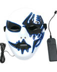 Halloween Knipperende Masker Met LED Licht Creatieve Decoratie Voor Party Halloween Street Dance Verjaardagsfeestje Carnaval Cosplay Pub