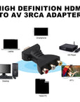 HDMI to RCA Adapter HDMI to 3RCA Converter HDMI to Old TV Lotus Head HDMI I Adapter