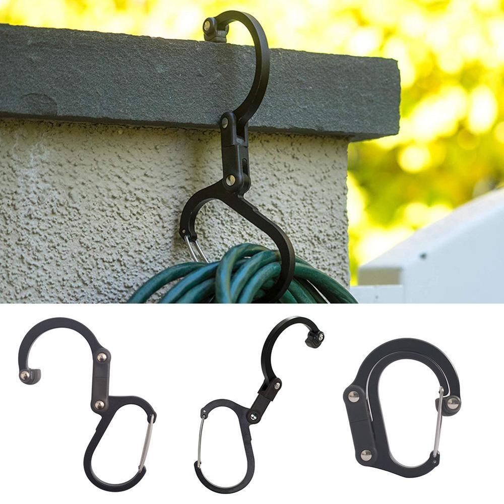 
  
  D-type aluminum alloy carabiner multi-function hang buckle outdoor travel casual fast hanging safety hook
  
