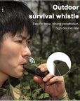 7 in 1 Survival Whistles Survival Whistle Emergency Emergency Whistles with Compass and Thermometer for Outdoor Hiking Camping