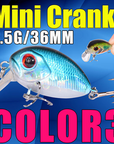 AFISHLURE  36mm 3.5g Crank Bait Hard Plastic Artificial Fishing Lure Fake carp Pesca  Wobbler Leurre Peche  Isca