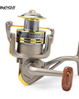 YUMOSHI 8 BB Fish ratio 5.1:1 1000-7000 Series Spinning Fishing Reel Crank Handle Carp Steering