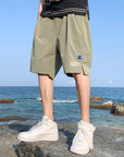 Ice Silk Shorts Mens Summer Thin Outwear Quick Drying Casual Pants Mens Five Point Trend Beach Basketball Sports Pants