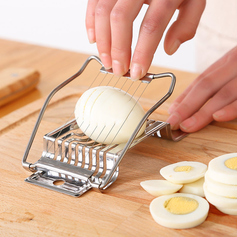 
  
  Stainless steel kitchen gadget egg slicer egg cutter Century egg splitter
  
