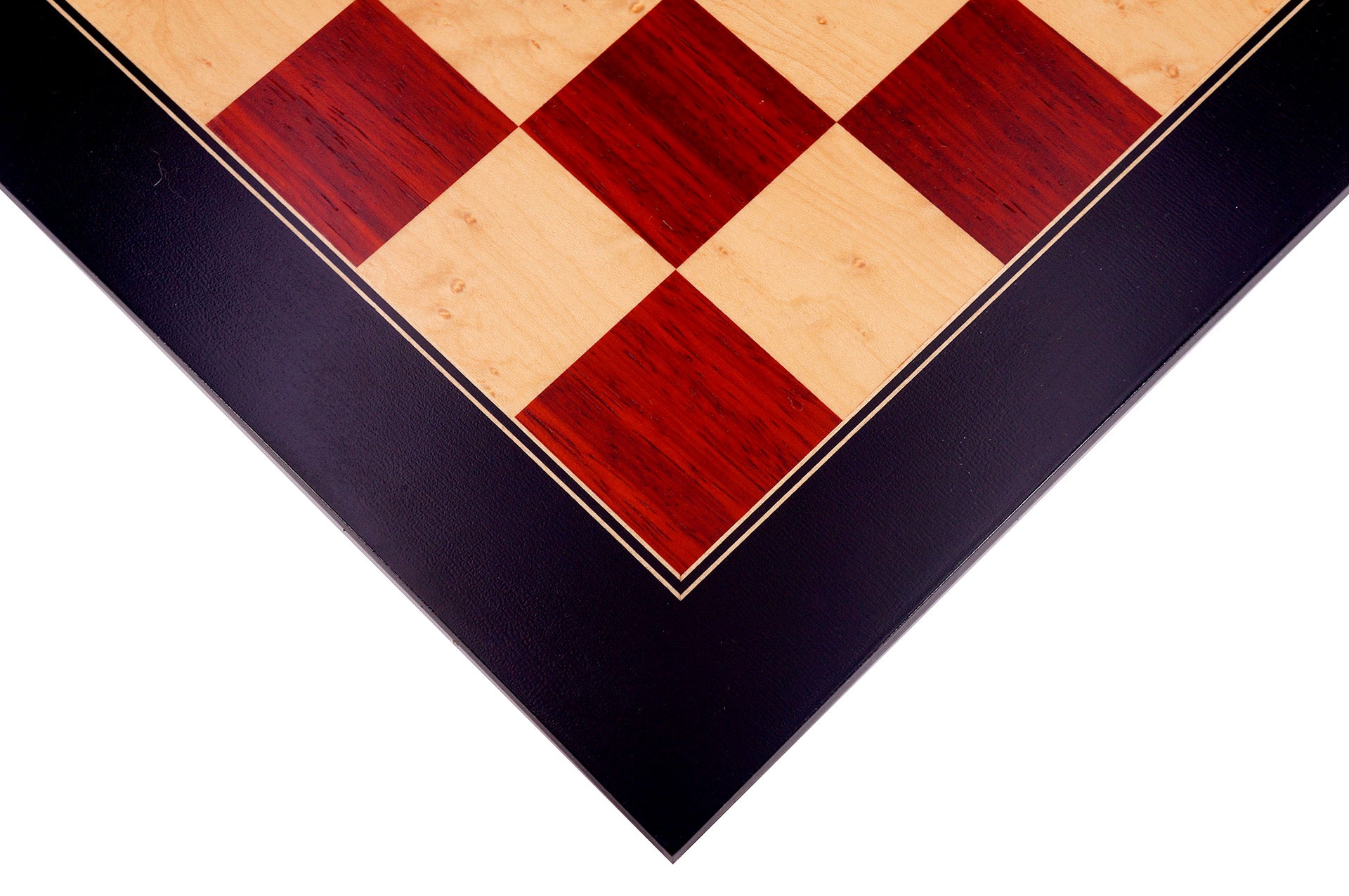 
  
  Padauk / Birdeye Maple Wooden International Chess Board
  
