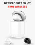 SQRMINI X20 Ultra Mini Wireless Single Earphone Hidden Small Bluetooth 3 hours Music Play Button Control Earbud With Charge Case