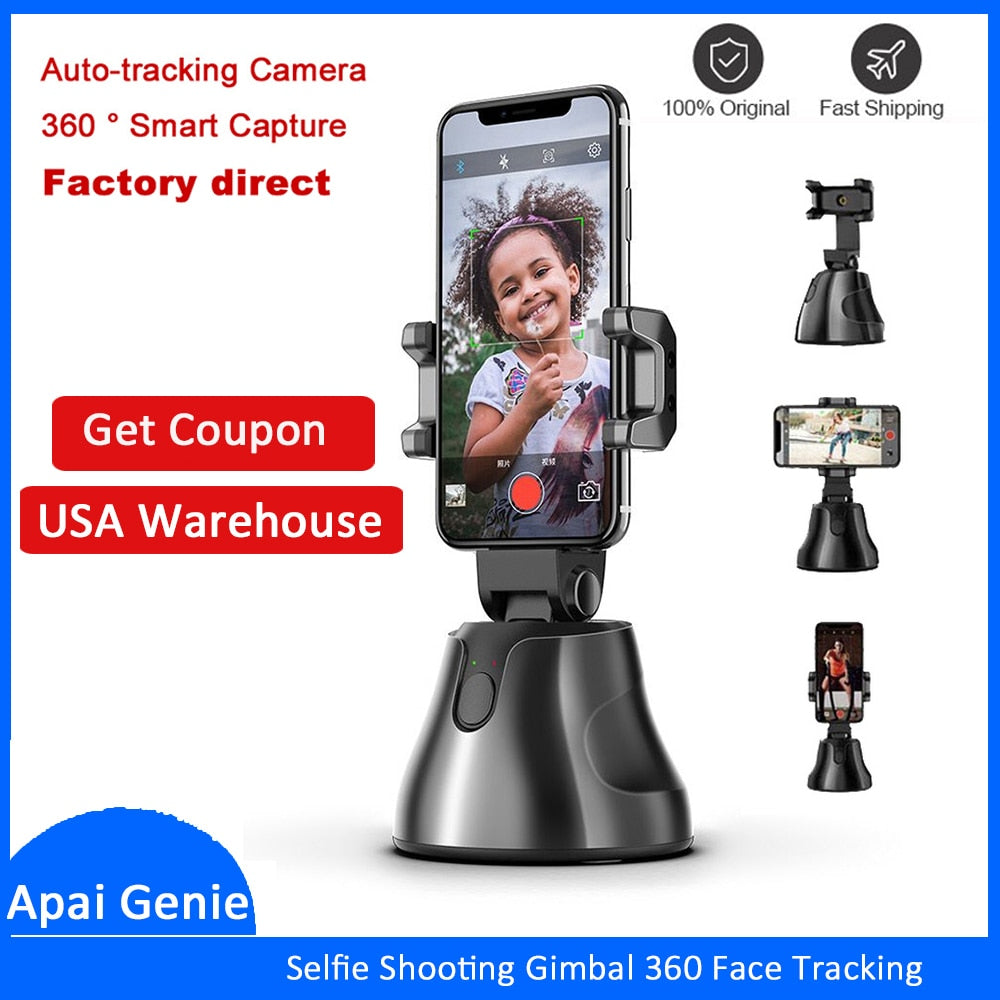 
  
  Portable All-in-one Auto Smart Shooting Selfie Stick ,  360 Rotation Auto Face Tracking Object Tracking vlog Camera Phone Holder
  
